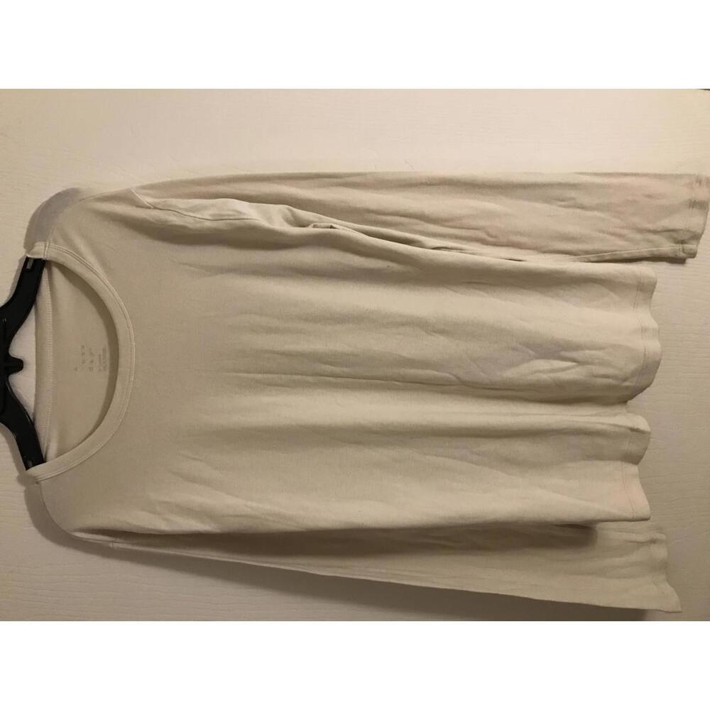 Basic Long Sleeve Cream Shirt